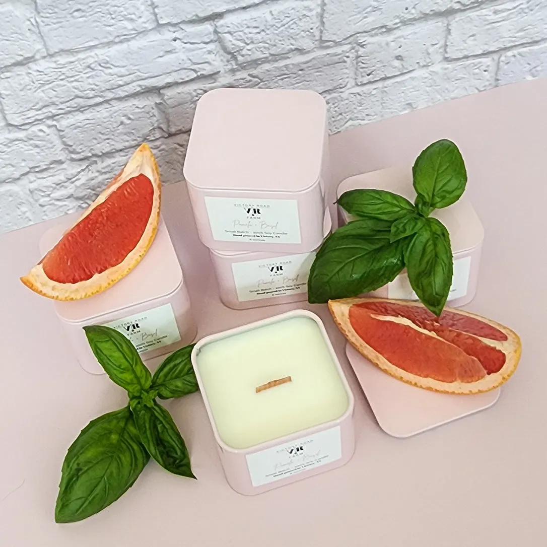 Pomelo   Basil Soy Wax Candle