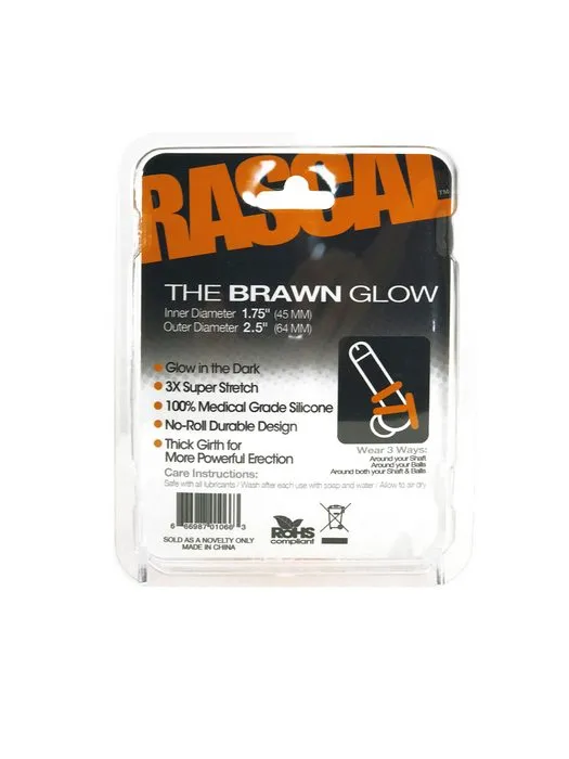 Rascal Brawn Glow Orange Cock Ring