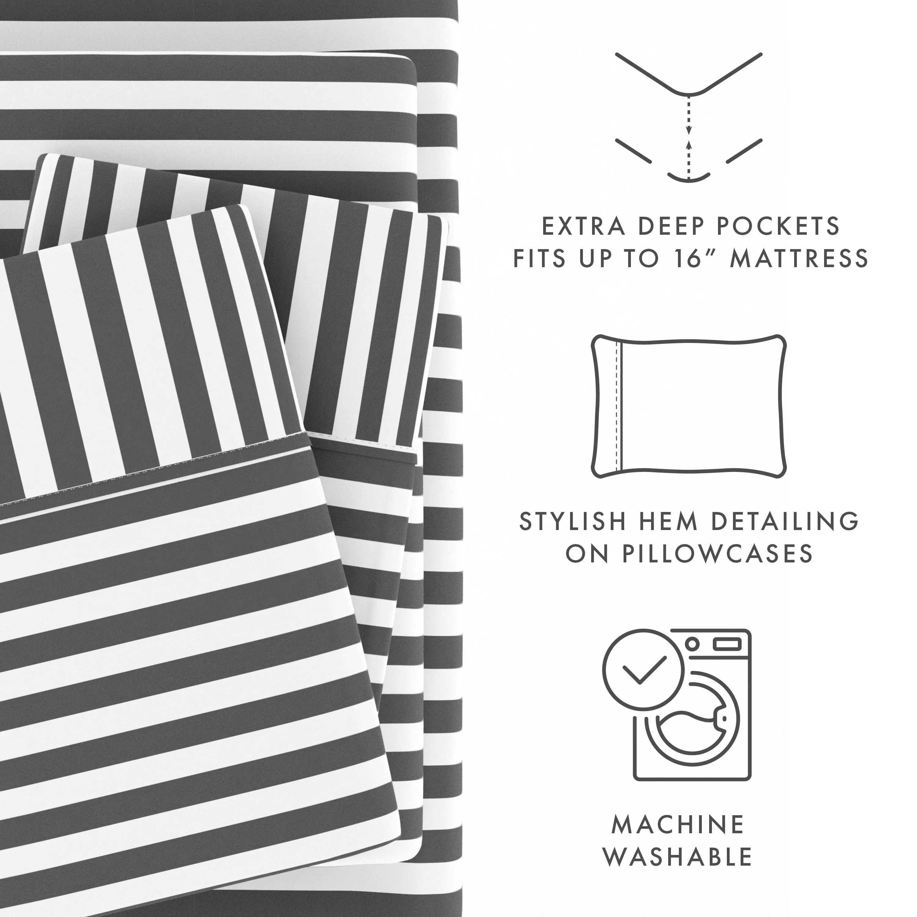 Ribbon Pattern 4-Piece Sheet Set - Sale