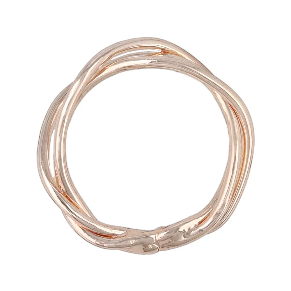 Rose Silver Multi Strand Ring