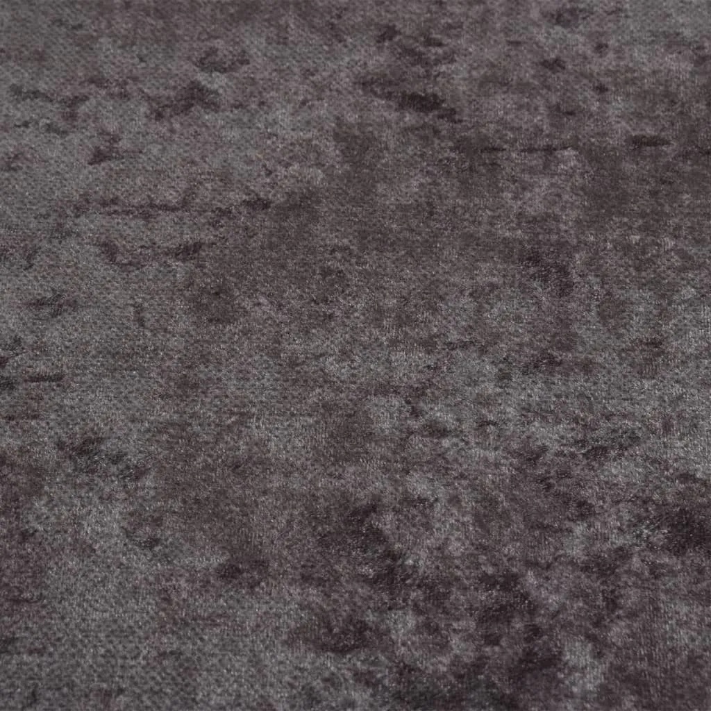 Rug Washable Grey Ø 200 cm Anti Slip