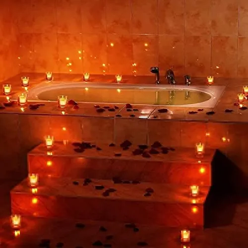 SAZ DEKOR 30Pcs Unscented Floating Candles Tealight Candles for Weddings Christmas