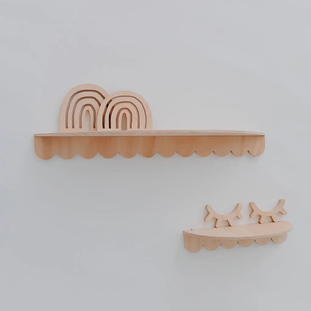 Scalloped Willow Shelves
