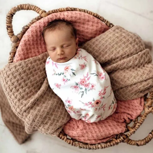 Snuggle Hunny Snuggle Swaddle Sack with Matching Headwear - Camille Organic