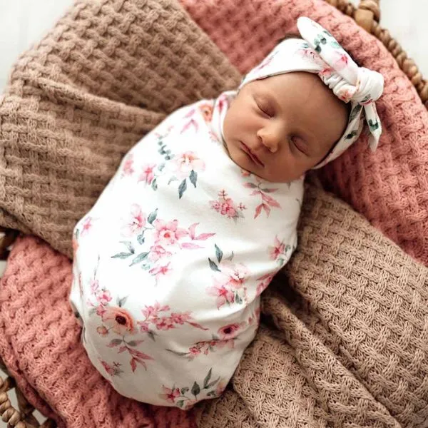 Snuggle Hunny Snuggle Swaddle Sack with Matching Headwear - Camille Organic