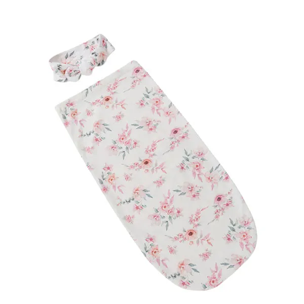 Snuggle Hunny Snuggle Swaddle Sack with Matching Headwear - Camille Organic