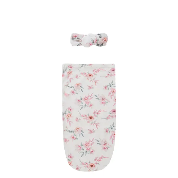 Snuggle Hunny Snuggle Swaddle Sack with Matching Headwear - Camille Organic