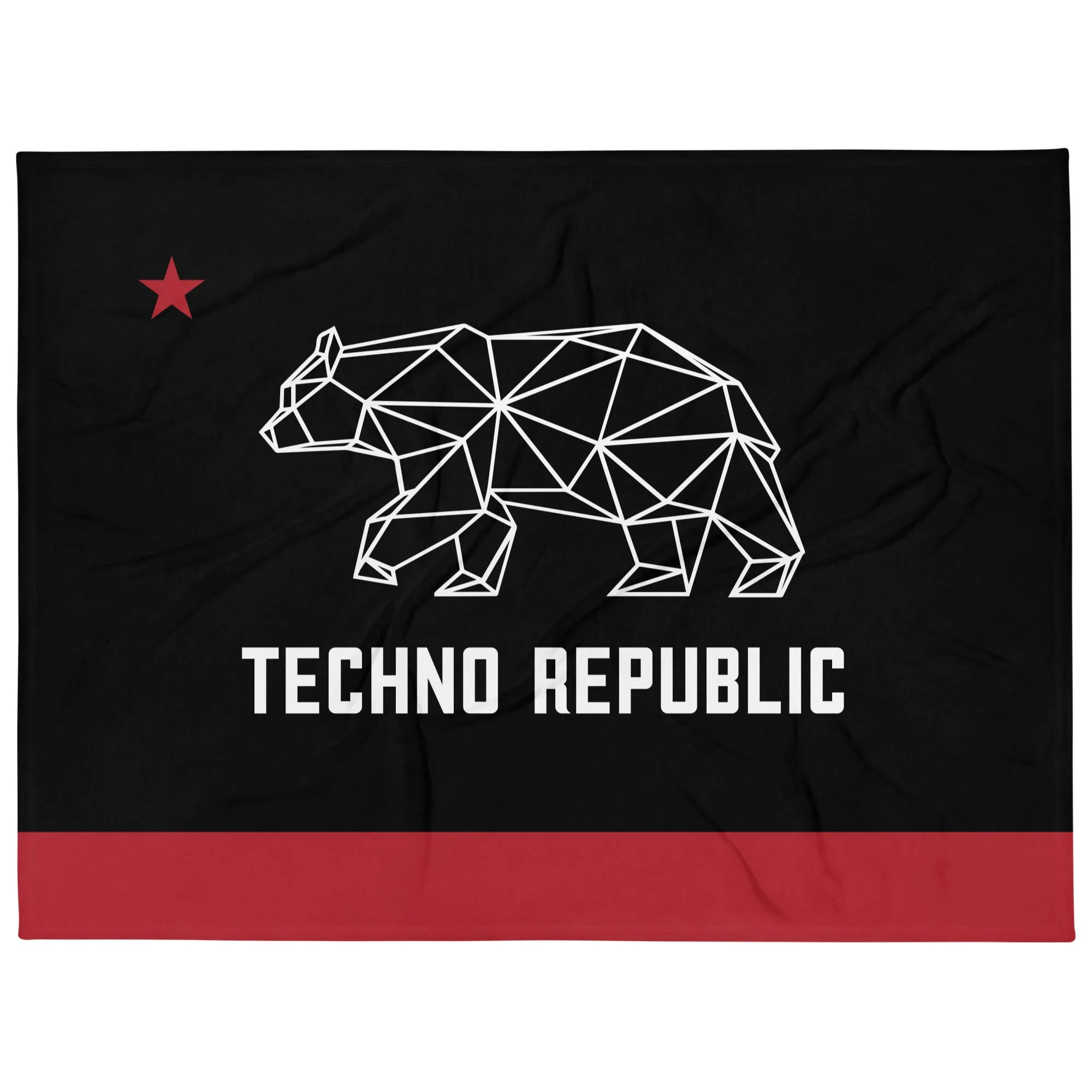 Techno Republic Throw Blanket