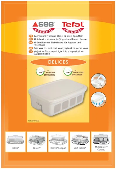Tefal Multi-Délices Compact Accessory - Container   Filter   Cover - XF101032