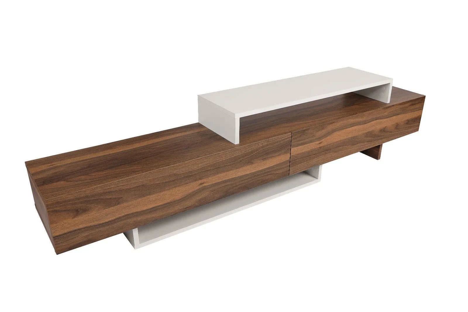 TV Unit Nirvana - White, Teak
