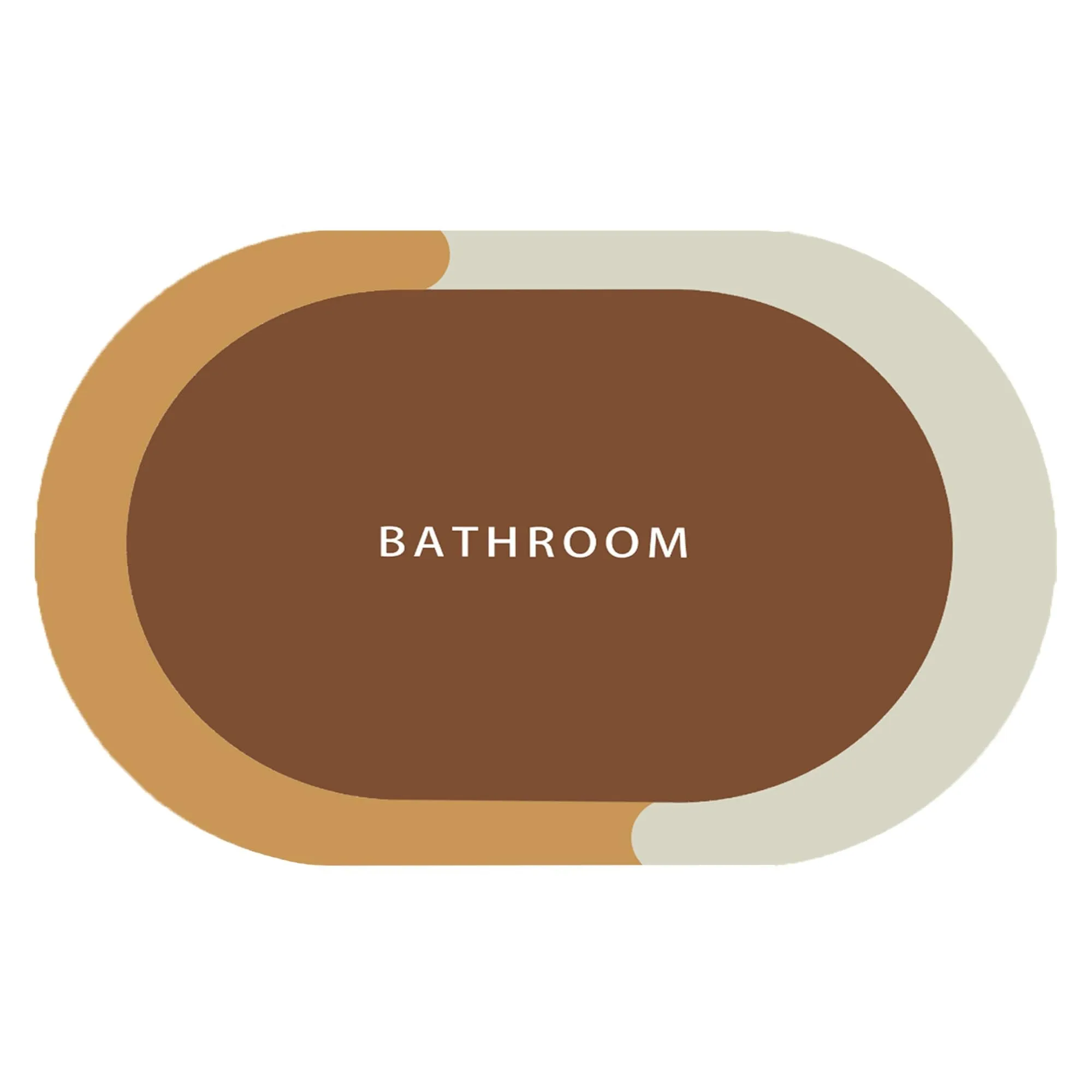 UMAI Polyester Non-Woven Felt Bathroom Mat(40 * 60cm) Bath Mat | Anti Skid Mat for Bathroom Floor | Bathroom Accessories | Bathroom Mats Water Soak | Non Slip Mat for Bathroom | Floor Mat (Brown)