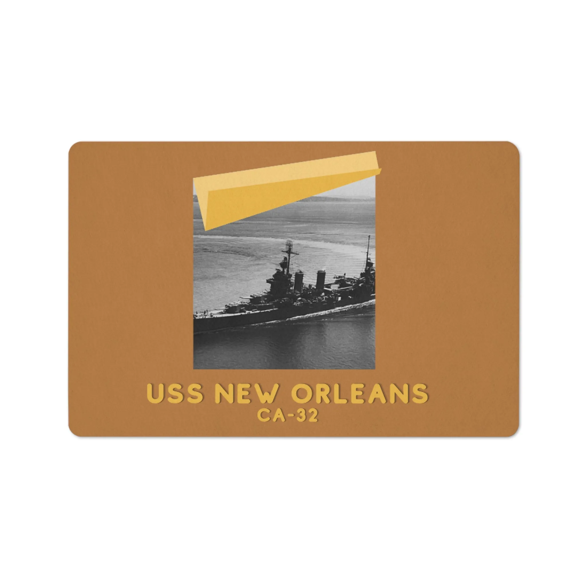 USS New Orleans CA-32 United States Ship POD Floor Mat