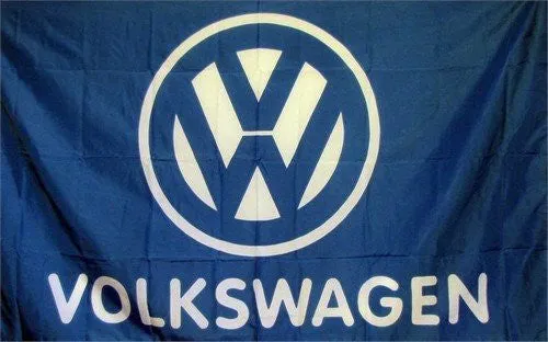 Volkswagen (Blue And White) Logo Auto Dealer Banner Flag Sign