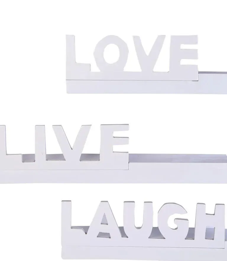 Wooden Beautiful Floating Wall Shelves (Set Of 3)