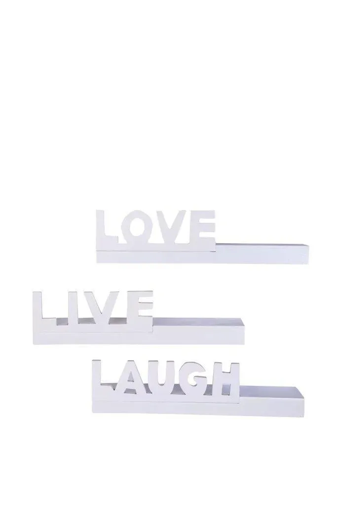 Wooden Beautiful Floating Wall Shelves (Set Of 3)
