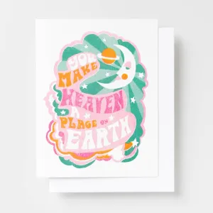 You Make Heaven A Place On Earth - Risograph Card