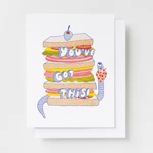 You've Got This! - Risograph Card