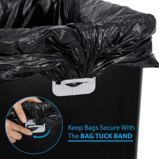ZENY™ 7.6 Gallon Sliding Pull Out Trash Can ,29 Liter Capacity Black
